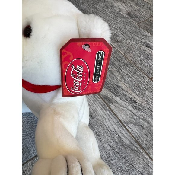 NWT Coca Cola Teddy Bear Coke Scarf Stuffed Toys Plush Stuff Animal‎ Polar  12" - Picture 3 of 11